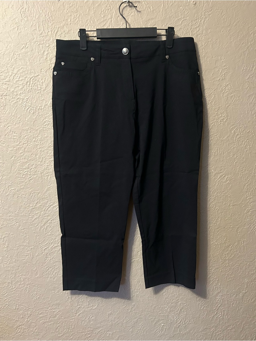 Zac & Rachel Black Cropped Stretch Jeans